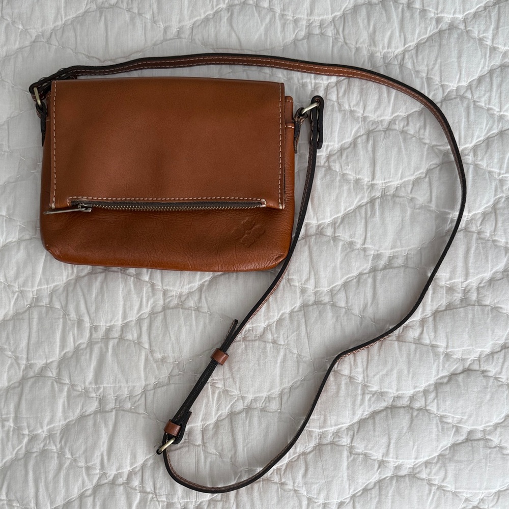 Patricia Nash Brown Leather Crossbody Bag